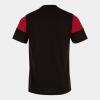 Joma Crew V T-Shirt - Black / Red