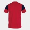 Joma Crew V T-Shirt - Red / Navy
