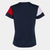 Joma Crew V Womens Shirt - Dark Navy / Red / White