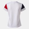 Joma Crew V Womens Shirt - White / Red / Navy