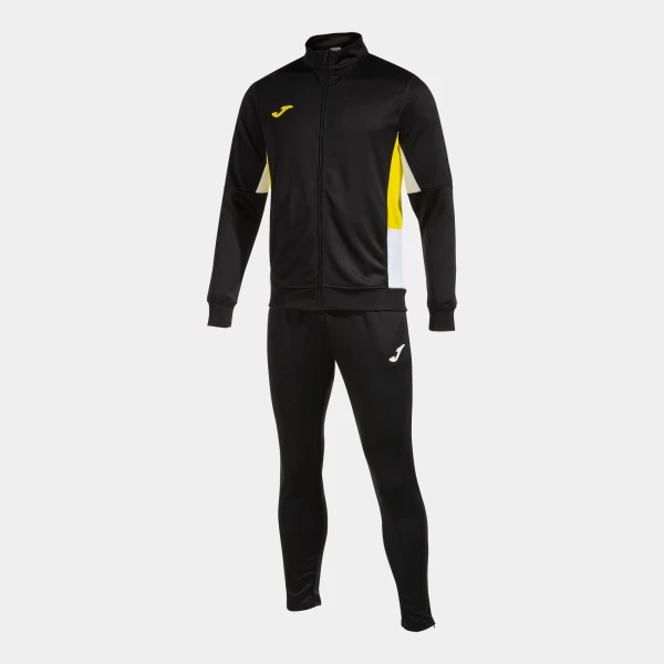 Joma Danubio II Full Tracksuit - Black / Yellow / White