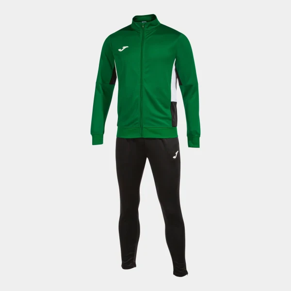 Joma Danubio II Full Tracksuit - Green / Black / White