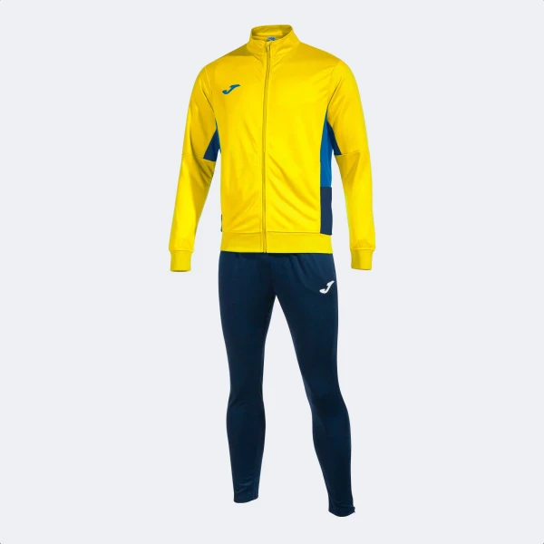 Joma Danubio II Full Tracksuit - Yellow / Navy / Royal