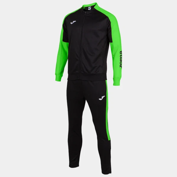 Joma Eco Championship Full Tracksuit - Black / Fluor Green