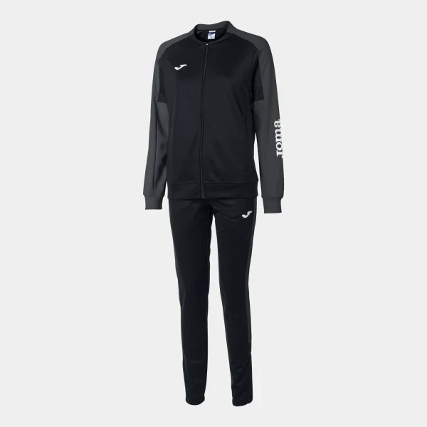 Joma Eco Championship Women's Tracksuit - Black / Anthracite