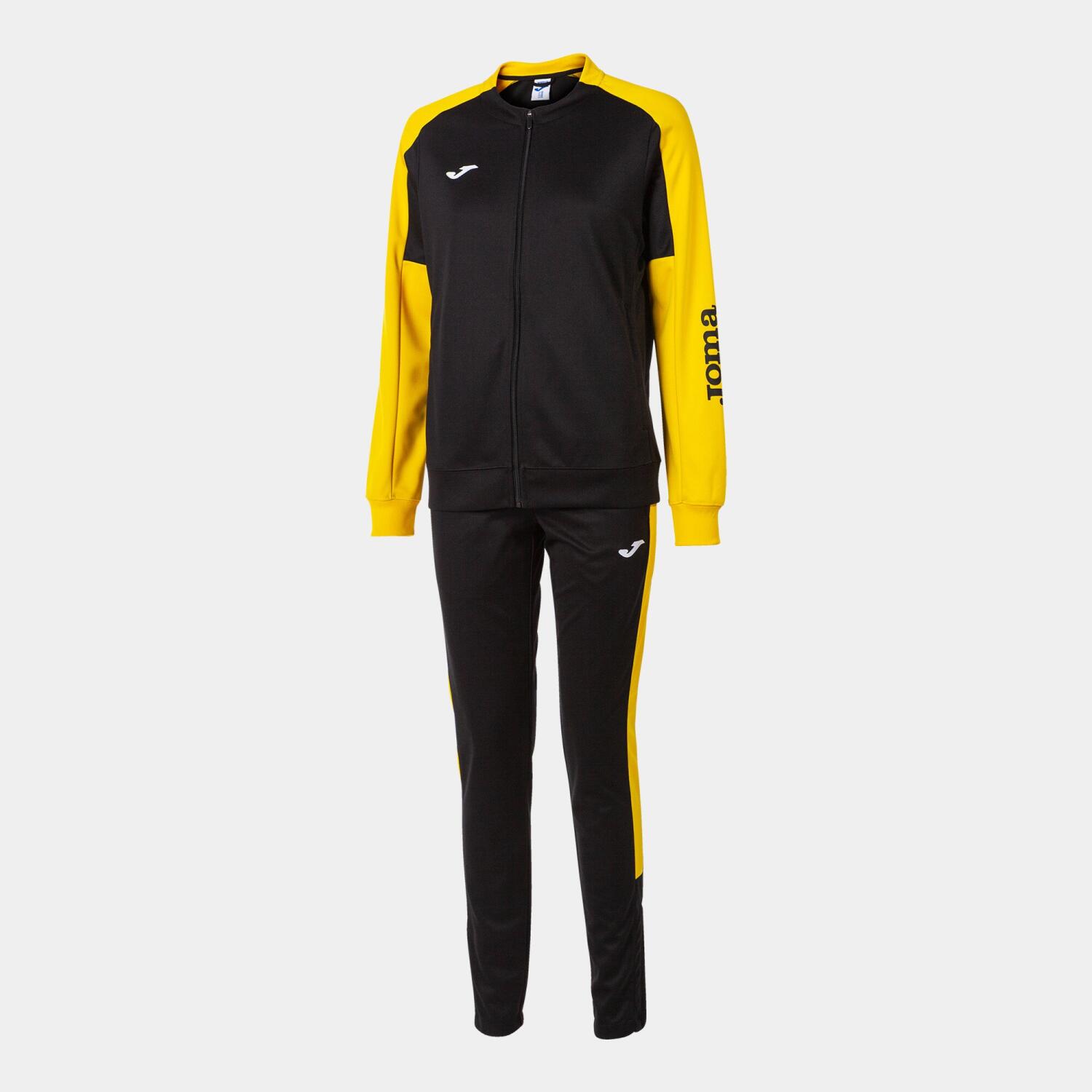 Joma Eco Championship Ladies Tracksuit - Black / Yellow - Total