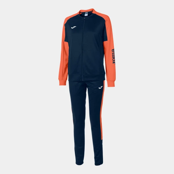 Joma Eco Championship Women's Tracksuit - Navy / Fluor Orange