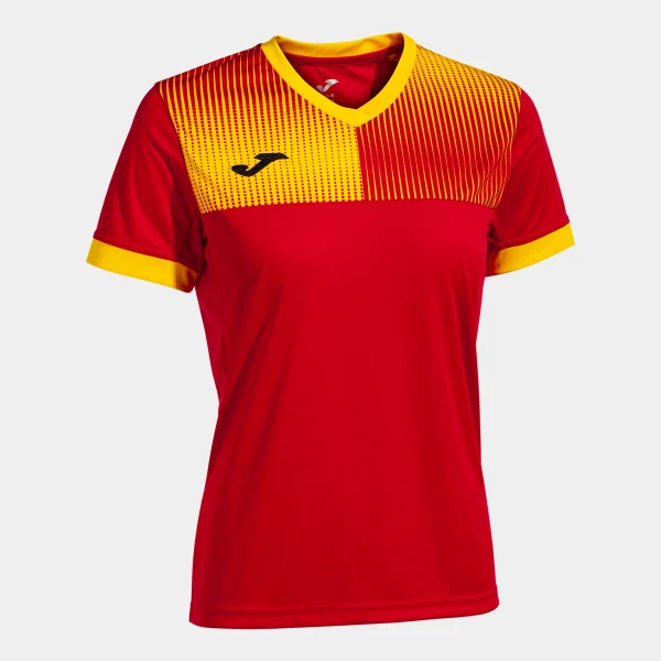 Joma Eco-Supernova Womens Shirt - Red / Yellow