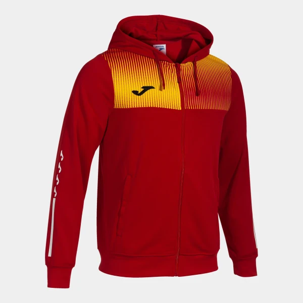 Joma Eco-Supernova Zip-Up Hoodie - Red / Yellow