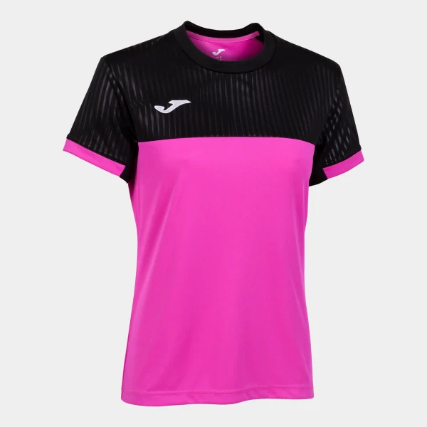 Joma Montreal Womens T-Shirt - Fluor Pink / Black