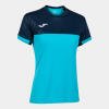 Joma Montreal Womens T-Shirt - Fluor Turquoise / Navy