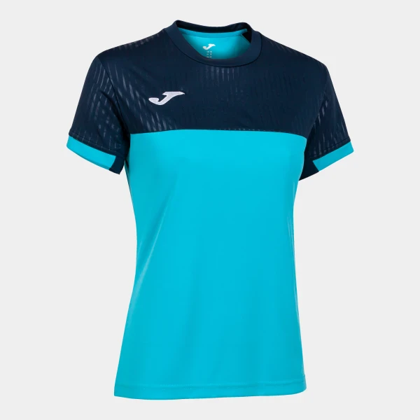 Joma Montreal Womens T-Shirt - Fluor Turquoise / Navy