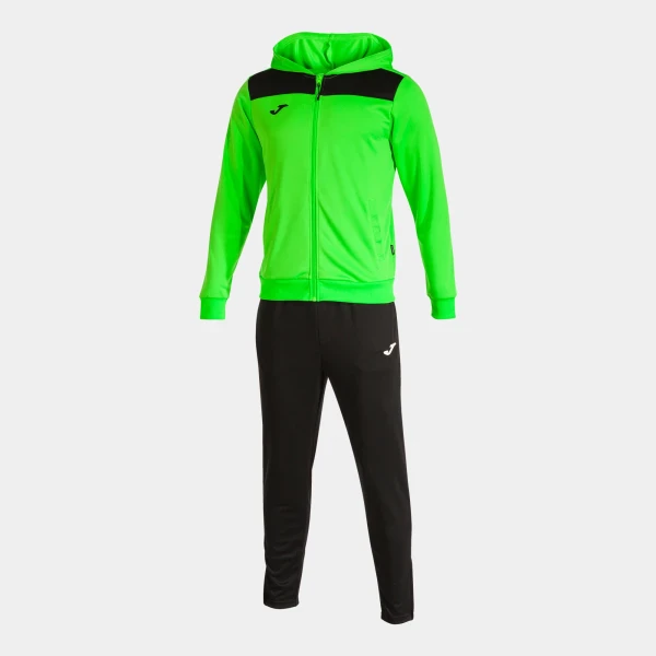 Joma Phoenix II Full Tracksuit - Fluor Green / Black