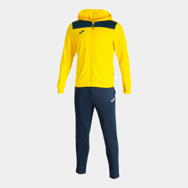 Joma Phoenix II Full Tracksuit - Yellow / Navy