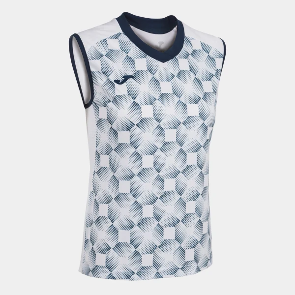 Joma Supernova III Sleeveless Shirt - White / Navy