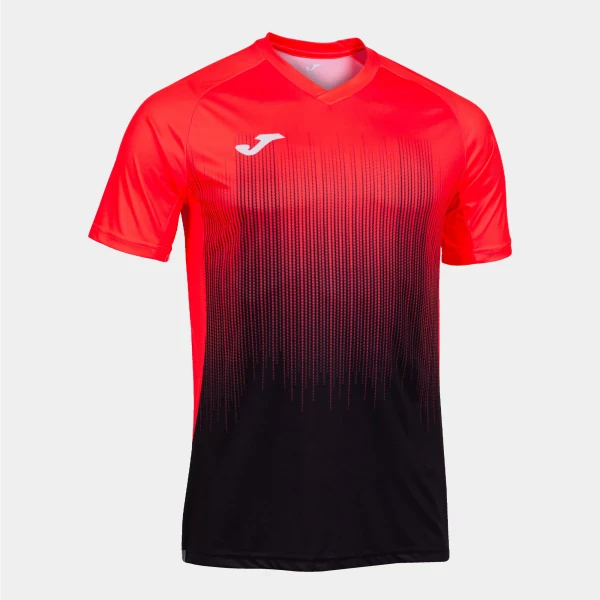 Joma Tiger IV Shirt - Black / Fluor Coral