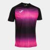 Joma Tiger V Shirt - Black / Fluor Pink