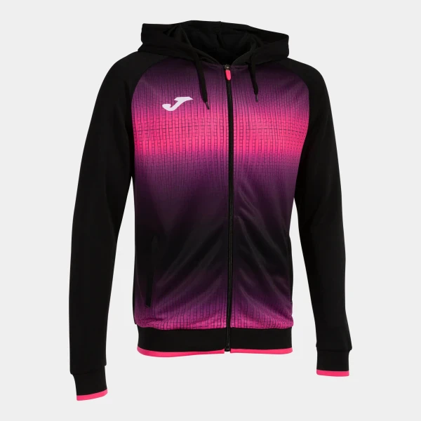 Joma Tiger V Zip-Up Hoodie - Black / Fluor Pink