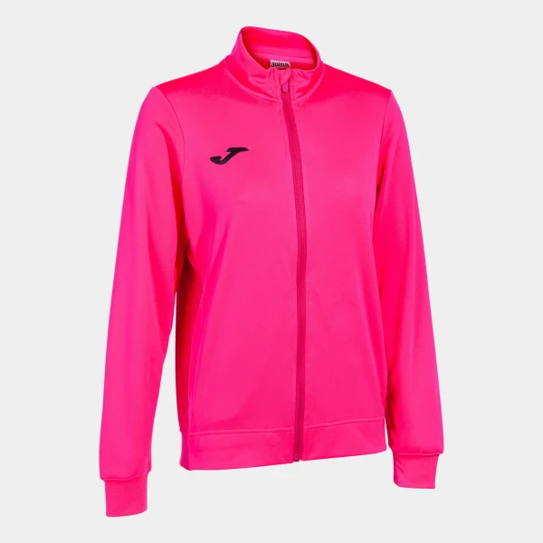 Joma Winner II Women's Full Zip Sweatshirt - Fluor Pink