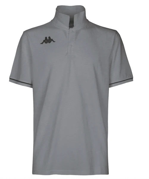 Kappa Barli Polo Shirt - Grey Melange / Black