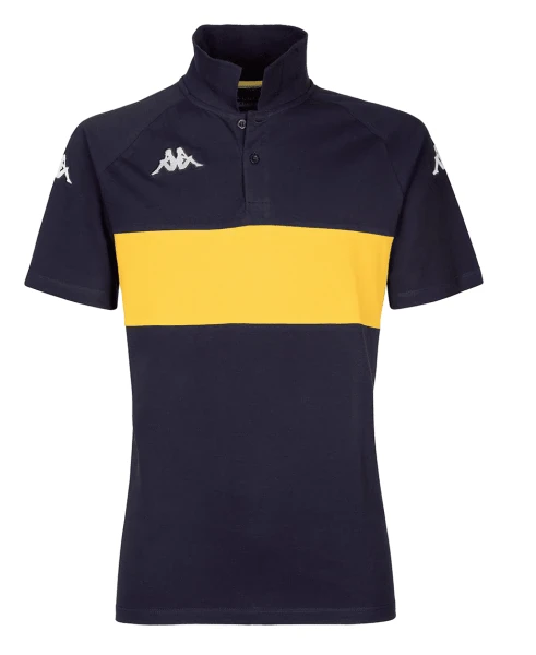 Kappa Dianetti Polo Shirt - Blue Marine / Yellow Chrome