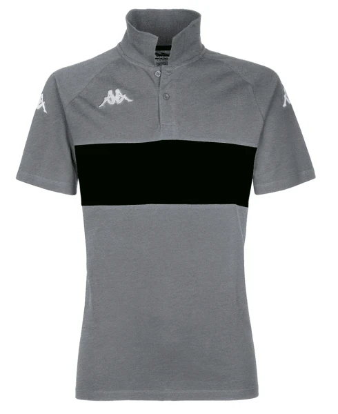 Kappa Dianetti Polo Shirt - Grey Mel / Black