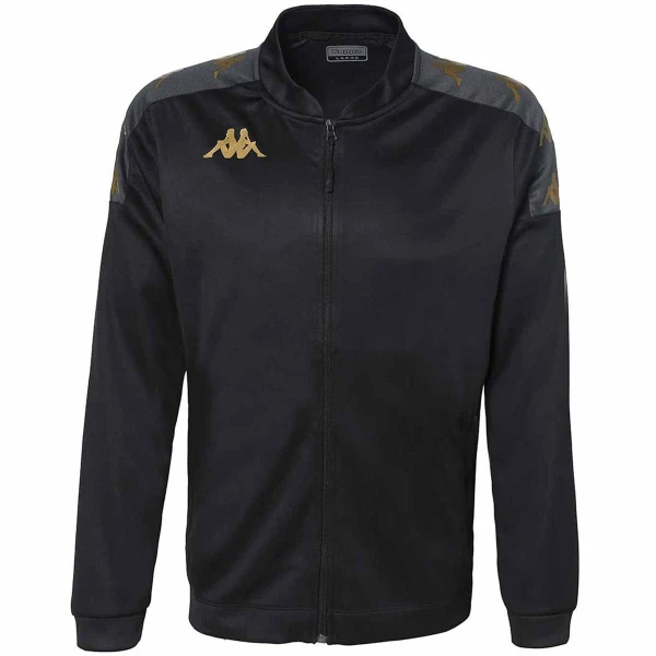 Kappa Giullio Full Zip Track Top - Black / Dark Grey