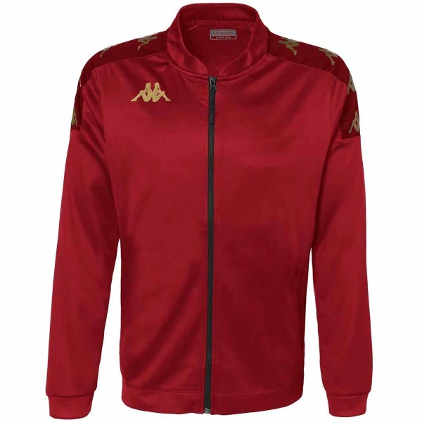 Kappa Giullio Full Zip Track Top - Red / Red Dark Dahlia