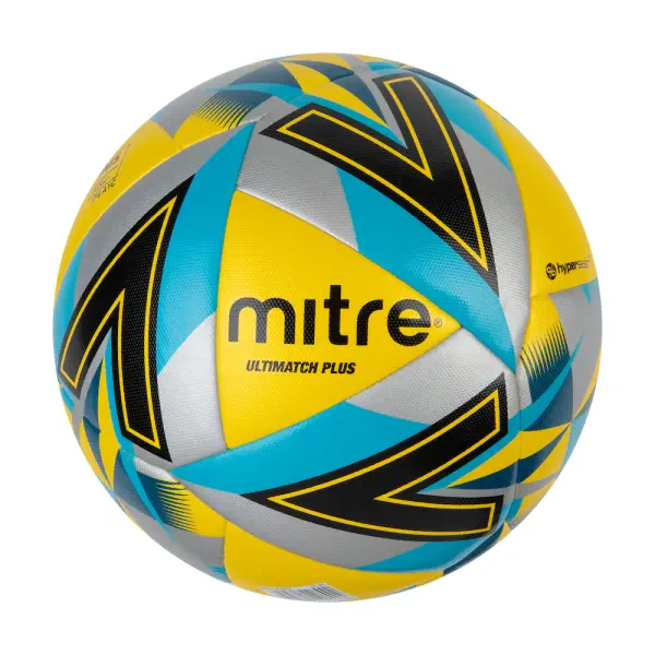 Mitre 21 Ultimatch Plus Football - Yellow - 4 (Ages 9-14) (End of Line)