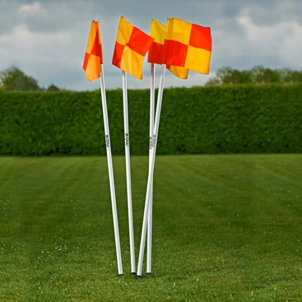 Mitre Standard Corner Pole & Flag Set (Set of 4)