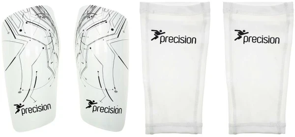 Precision Pro Matrix Shinguards - White