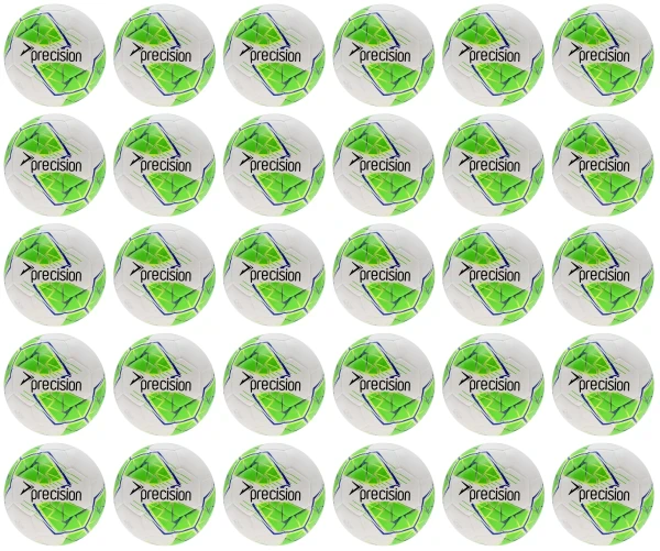 30 Multi-Buy Precision Fusion Sala Futsal Ball 2024 -White/Green - Size 3