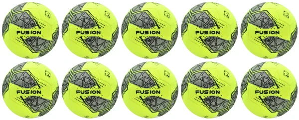 10 Multi-Buy Precision Fusion Indoor Football -Size 5