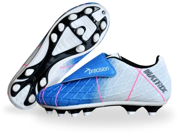 Precision Matrix Junior Football Boots - Aqua / White / Fuchsia