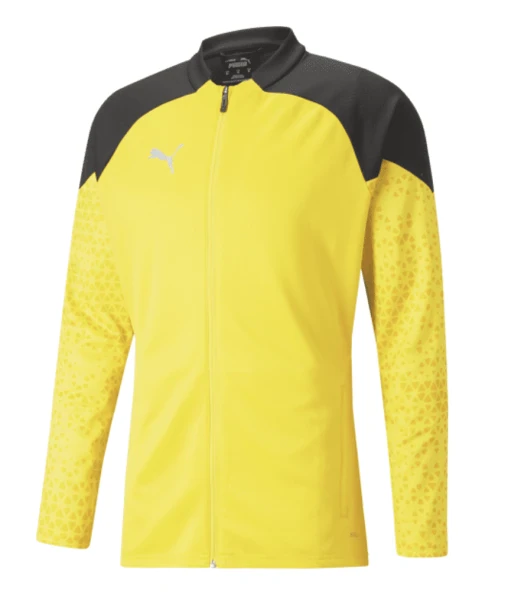 Puma Team Cup Training Jacket - 2023 - Cyber Yellow / Puma Black