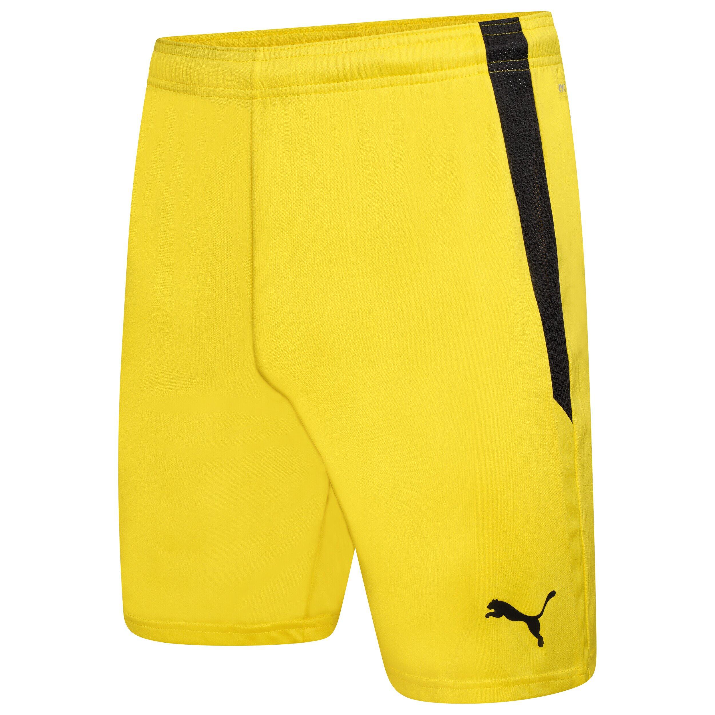 Puma Team Liga 25 Shorts Cyber Yellow Total Football Direct