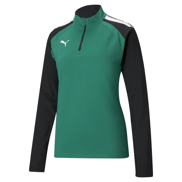 Puma teamLIGA Women's 1/4 Zip Training Top - Pepper Green