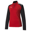 Puma teamLIGA Women's 1/4 Zip Training Top - Puma Red/Puma Black