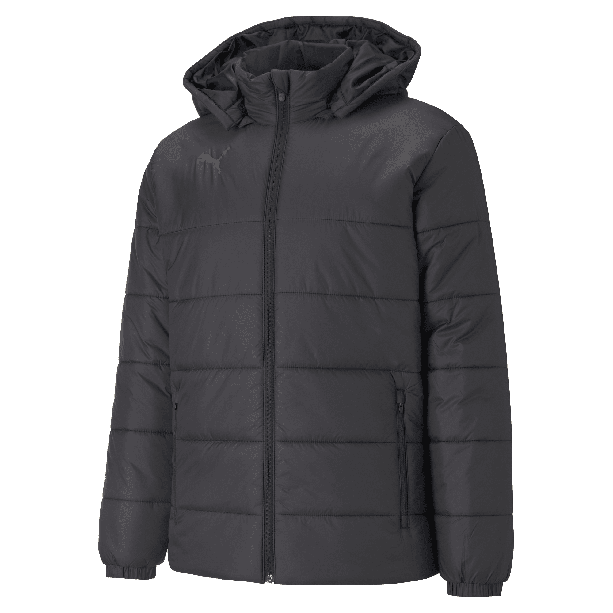 Puma black deals polyester quilted jacket