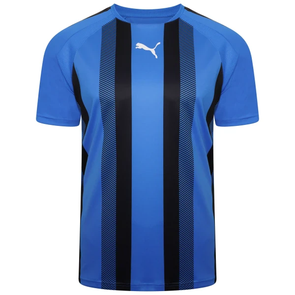 Puma teamLIGA Striped Jersey - Electric Blue Lemonade