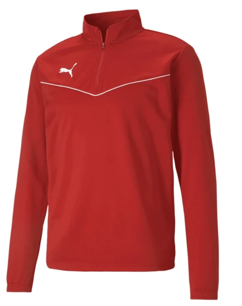 Puma Team Rise 1/4 Zip - Puma Red / Puma white