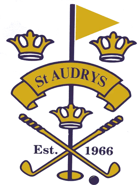 St Audry's Golf Club - Embroidered Badge (Navy & Gold)