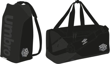 Umbro Pro Training Elite Duffle Bag - Black / Silver