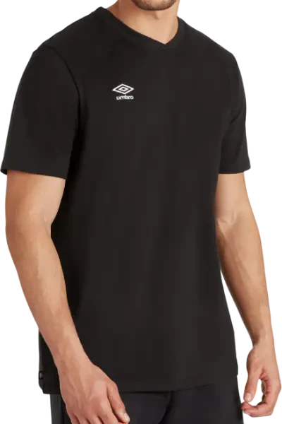 Umbro Club Leisure Crew T-Shirt - Black / White