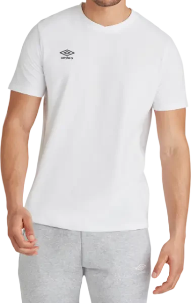 Umbro Club Leisure Crew T-Shirt - White / Black