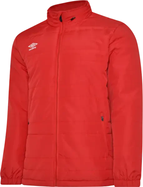 Umbro Club Essential Bench Coat - Vermillion