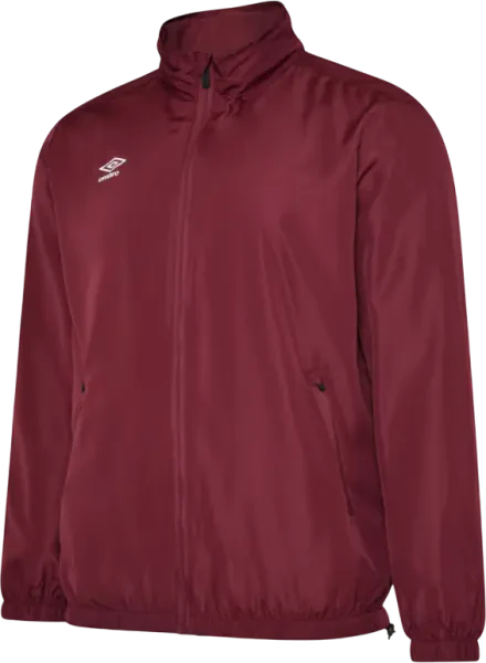 Umbro Club Essential Lightweight Rain Jacket - New Claret