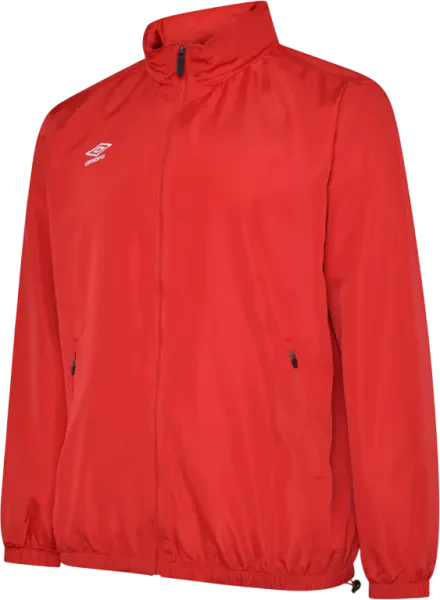 Umbro Club Essential Lightweight Rain Jacket - Vermillion