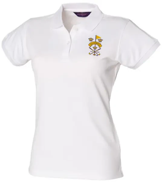 St Audry's Golf Club Women's Polo Shirt - White