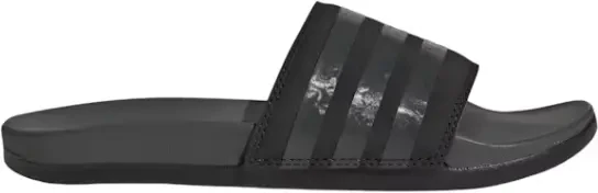 Adidas Adilette Comfort Slides - Core Black Grey - UK 9 (End of Line)